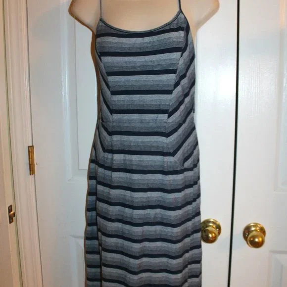 Free People | Dresses | Free People Beach Blue White Striped Open Back Dress  Size M | Poshmark